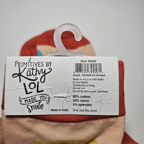 Primitives By Kathy Pretend It's Summer Socks OS - NWT - Picture 3 of 3